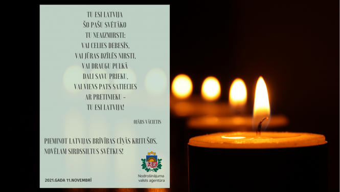 Apsveikums Lāčplēša dienā