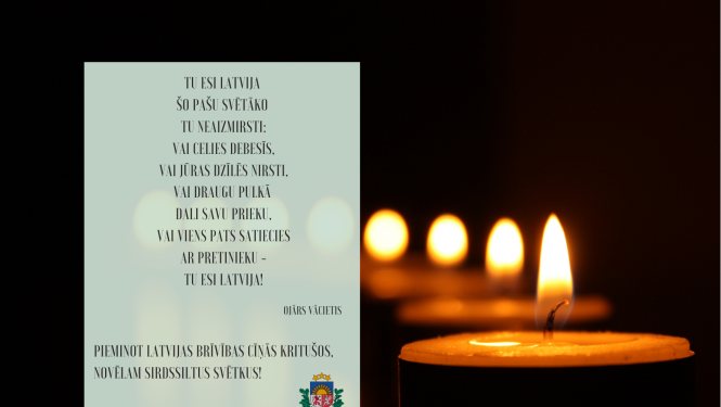 Apsveikums Lāčplēša dienā