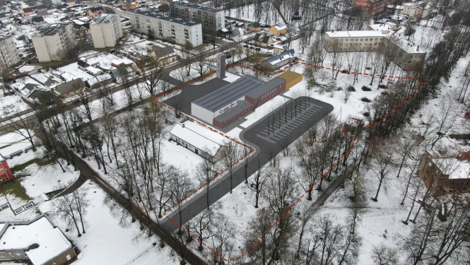 Daugavpils depo ēkas vizualizācija