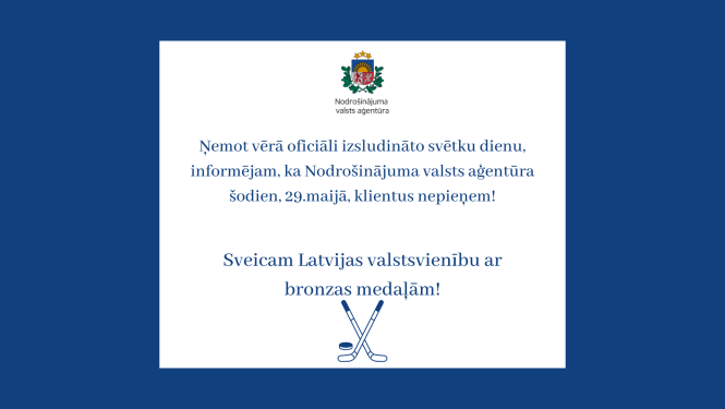 paziņojums par brīvdienu