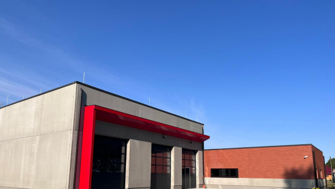 katastrofu pārvaldības centra fasāde