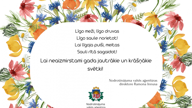 Jāņu svētku apsveikums