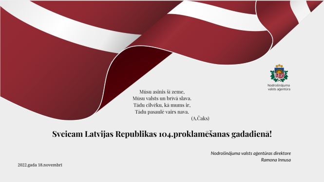 Apsveikums 18.novembra svētkos