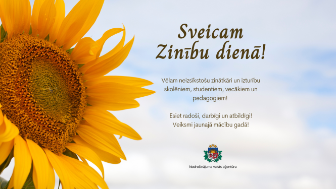 Sveicam Zinību dienā!