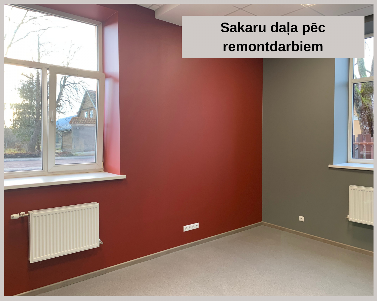 Sakaru daļa pēc remontdarbiem