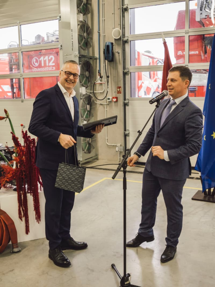 Guntis Ratnieks un UPB vadības pārstāvis Kaspars Rožkalns