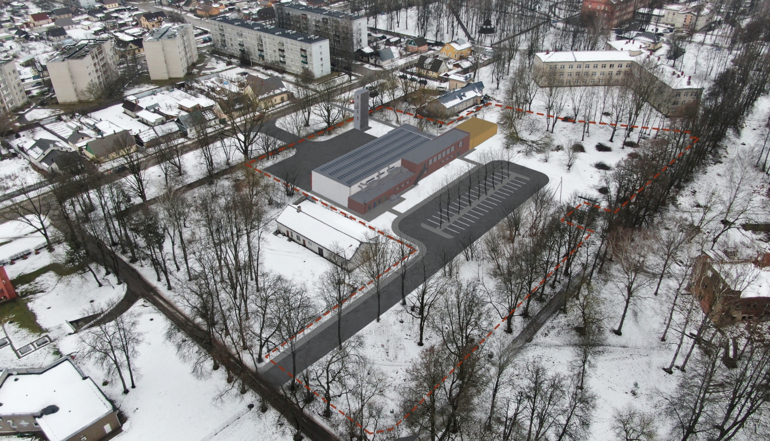Daugavpils depo ēkas vizualizācija