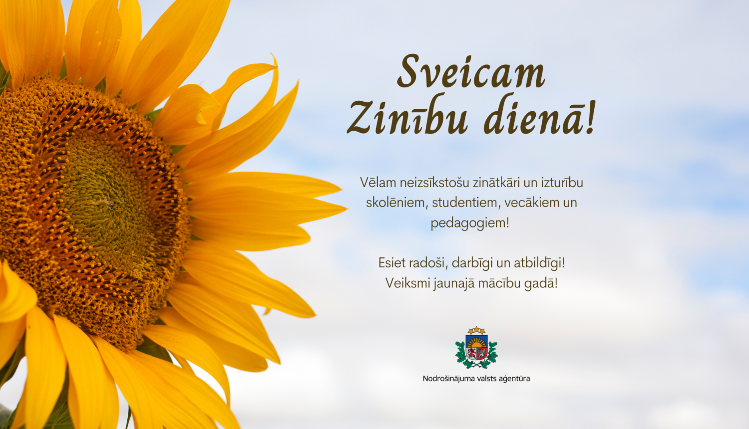 Sveicam Zinību dienā!